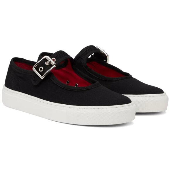 Ernest W. Baker Black Mary Jane Sneakers - Picture 1 of 11